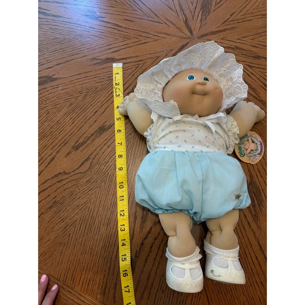Cabbage Patch Kids Preemie Doll Unisex 14in Blue White Vintage 1984 Coleco Tag